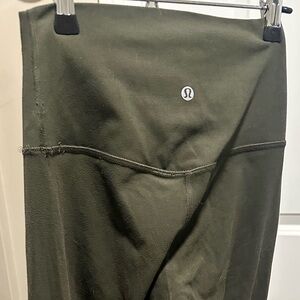 lululemon high rise align leggings 25” size 4 Olive Green